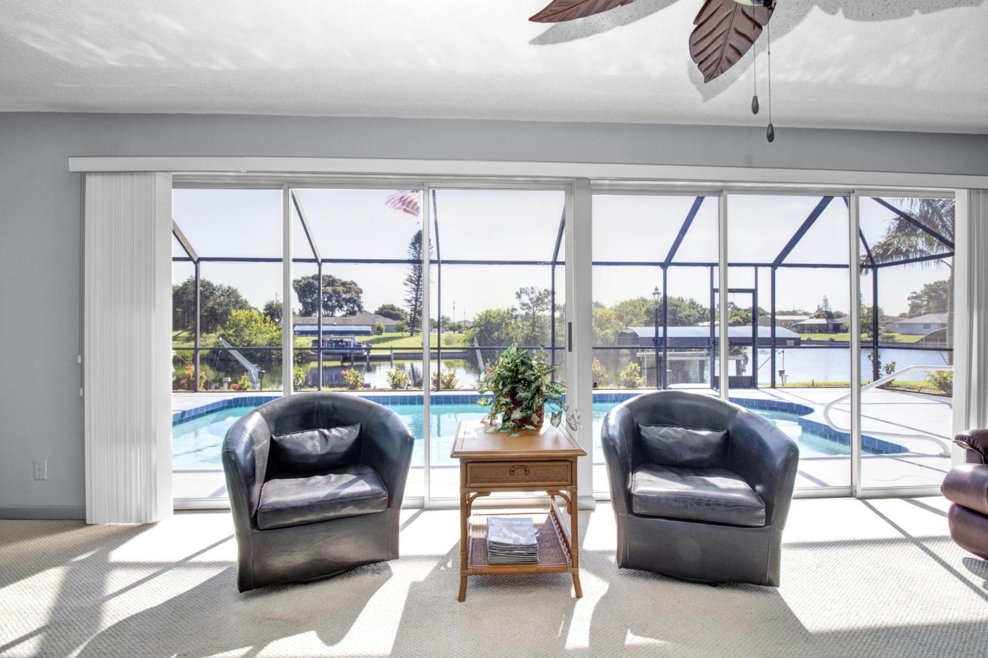 Pet Friendly Canal Front 3-Bedroom Grand Villa With Pool, Linai And Dock Port Charlotte Exterior foto